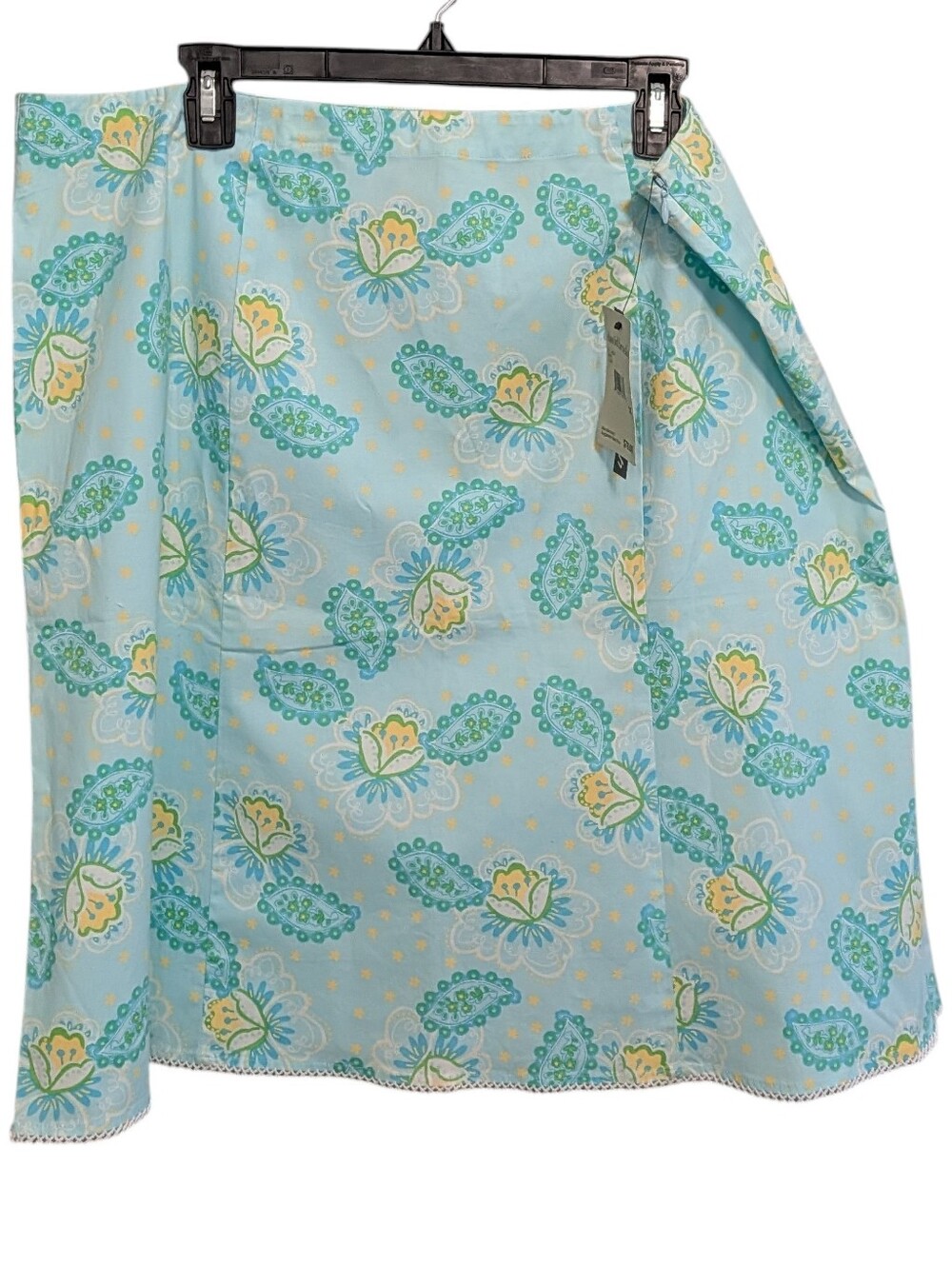 Womens Plus Size 18 Vintage A Line Skirt Floral Paisley Preppy Grandmacore